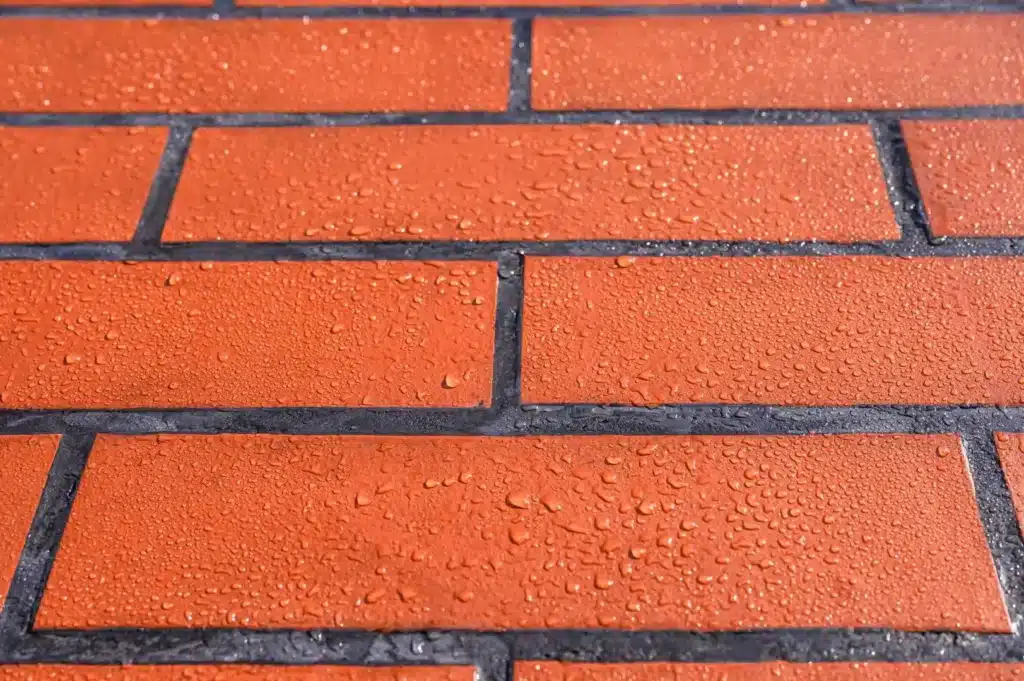 Praktijkbeeld van gevelvlakken bij impregneren